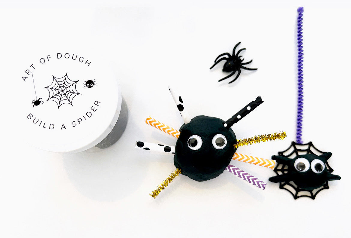 Build a Spider Playdough Jar