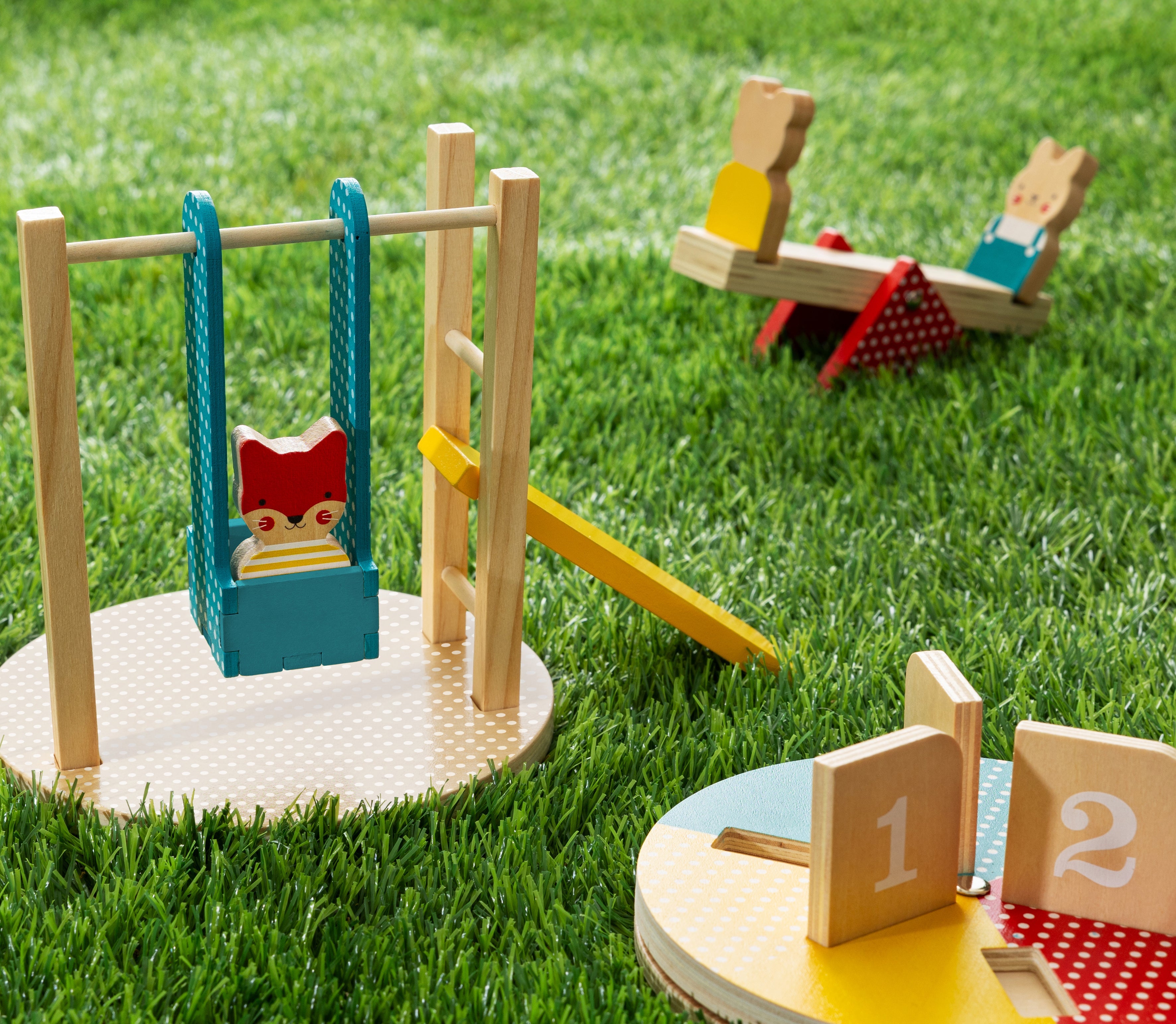 At the Park Wooden Play Set